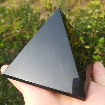 Tervendamise püramiid 8cm - must obsidiaan
